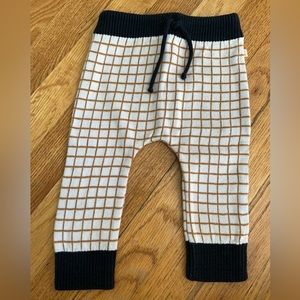 NWOT Tiny Cottons Designer Baby Knit Joggers - Sz 3-6m